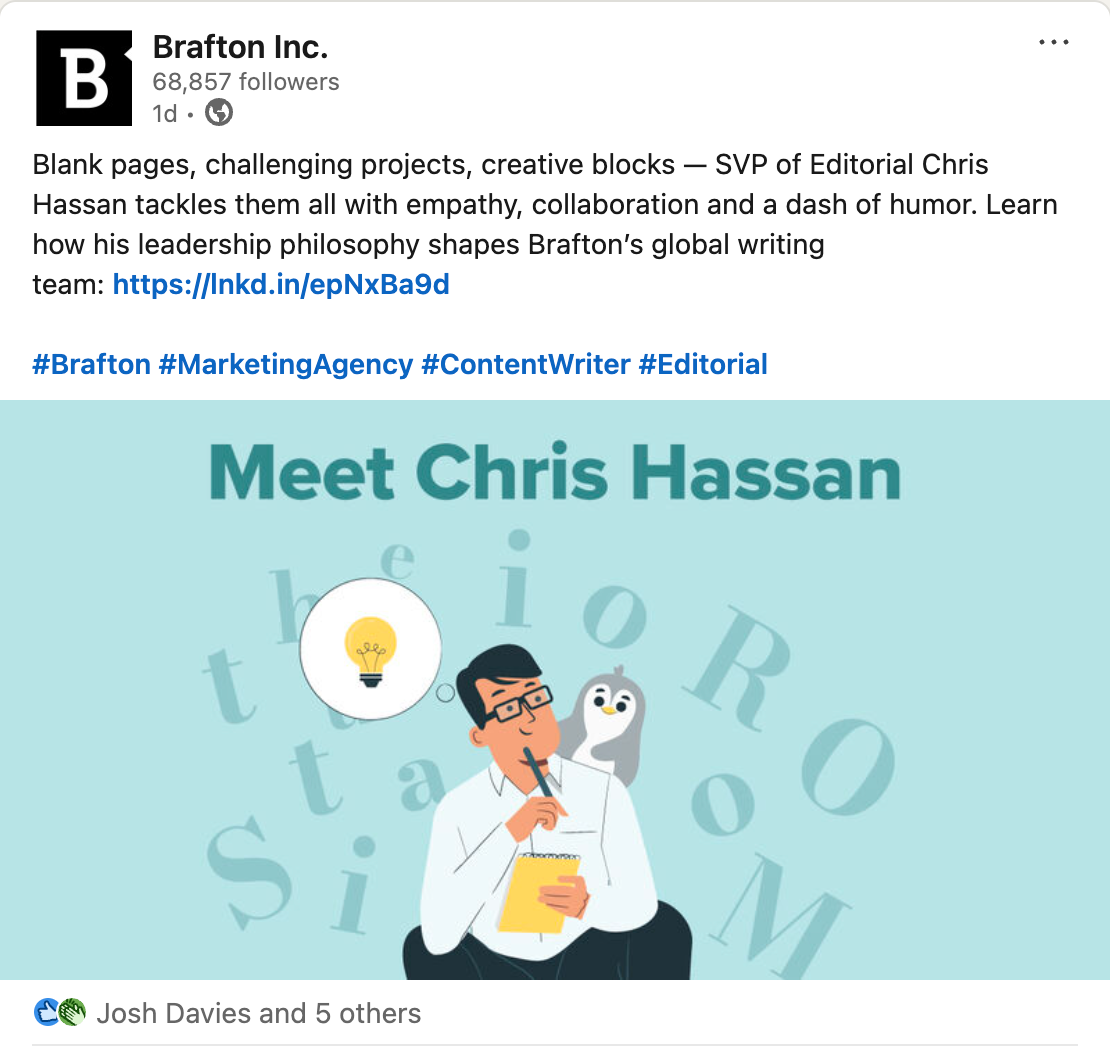 linkedin post of the week decem 5